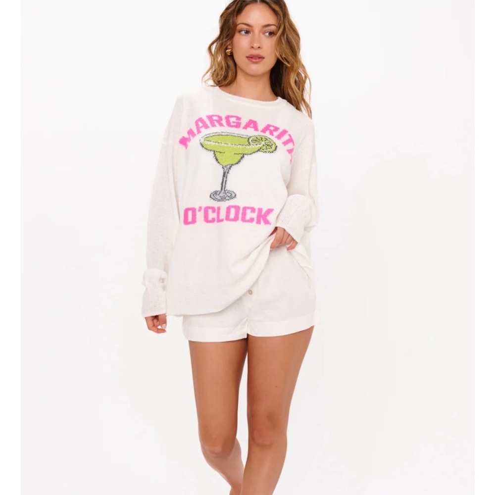 NWT Show Me Your Mumu Women’s Margarita O'Clock Cream Sweater Sz M